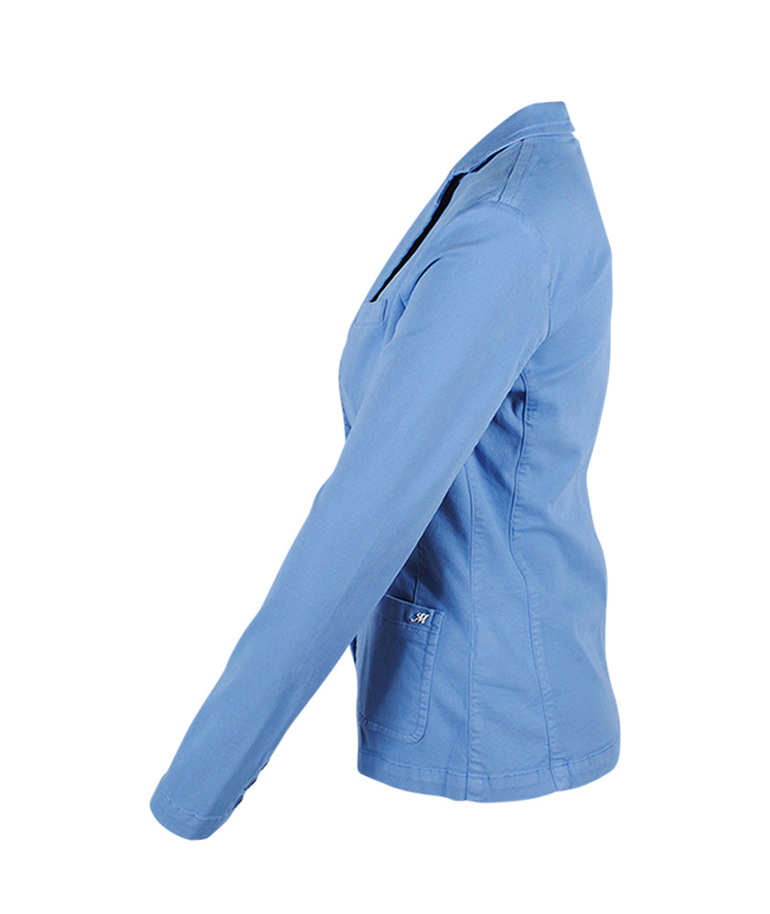Jerseyblazer Terry Piqué | blau