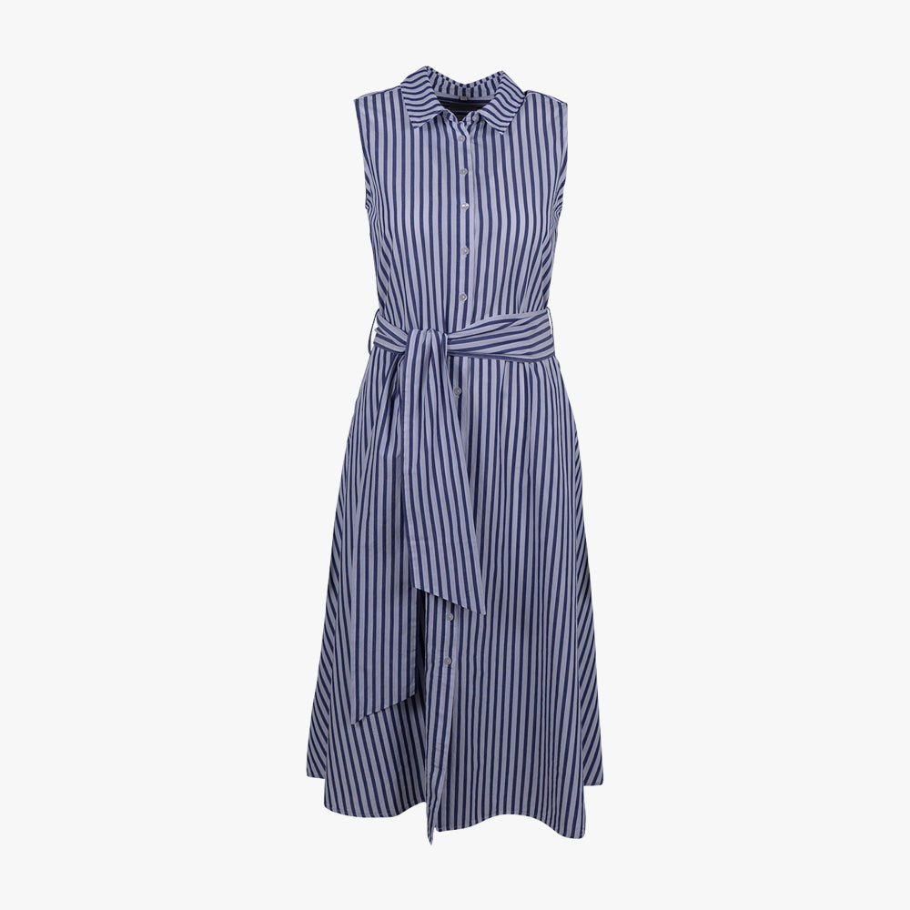 Kleid Streifen (blau-weiß, 32) | blau-weiß
