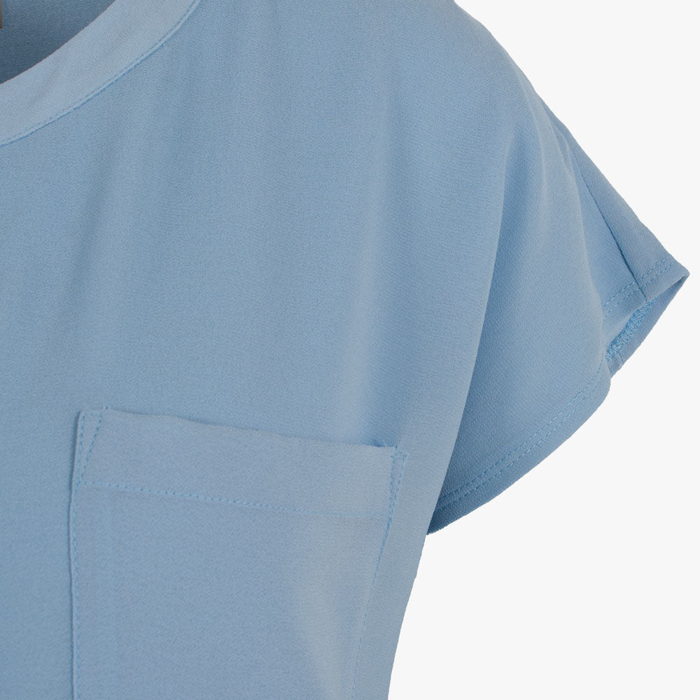 Milano Italy Shirtbluse uni | hellblau