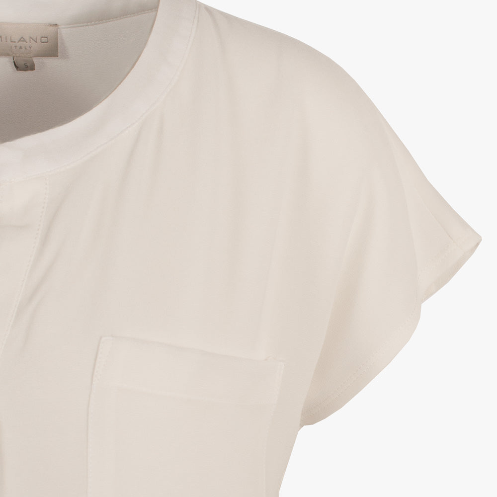Milano Italy Shirtbluse uni | offwhite