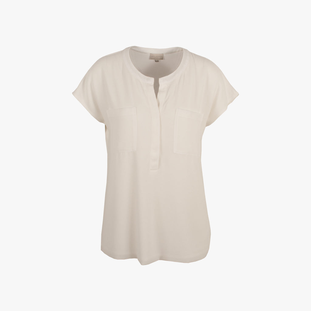Milano Italy Shirtbluse uni | offwhite