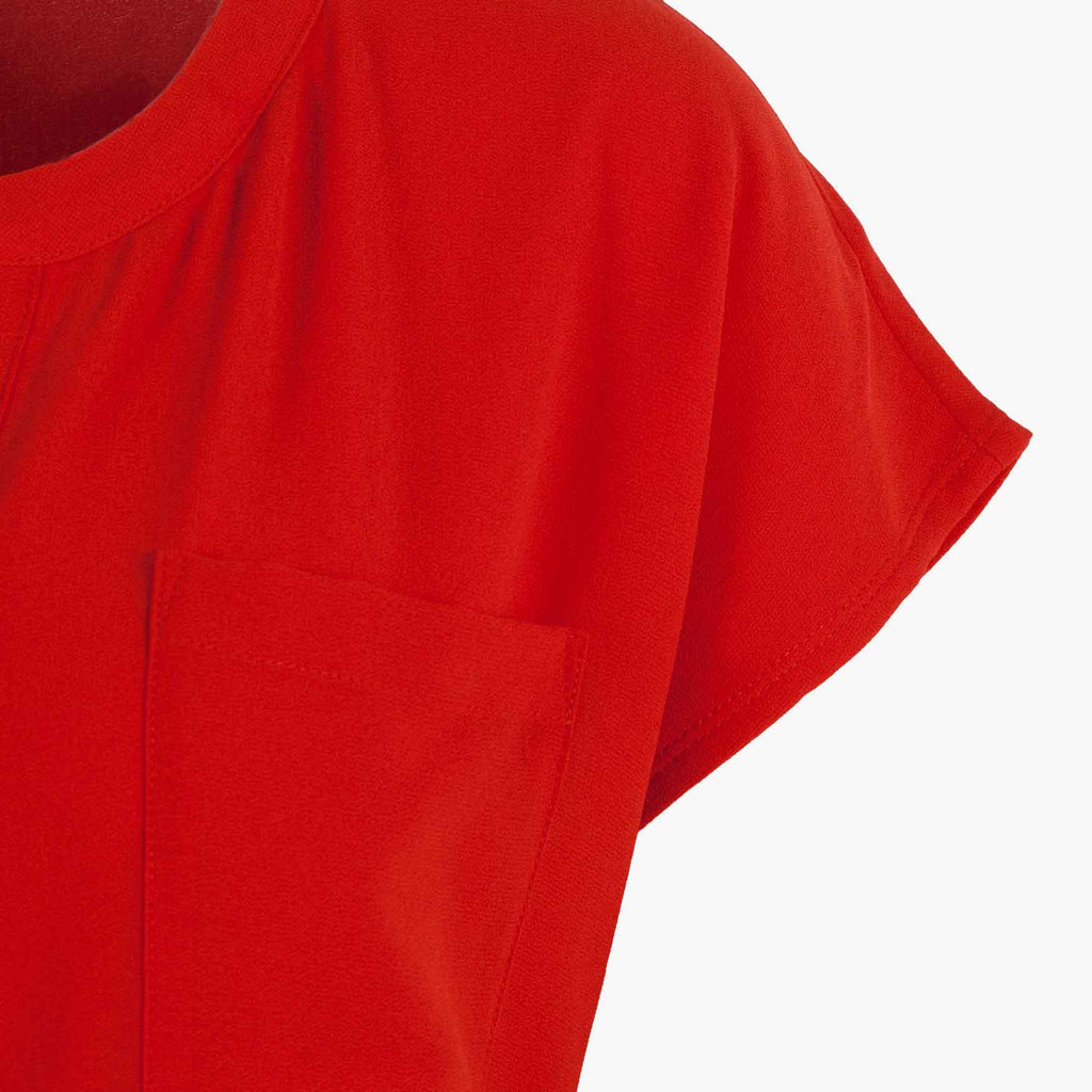 Milano Italy Shirtbluse uni | rot