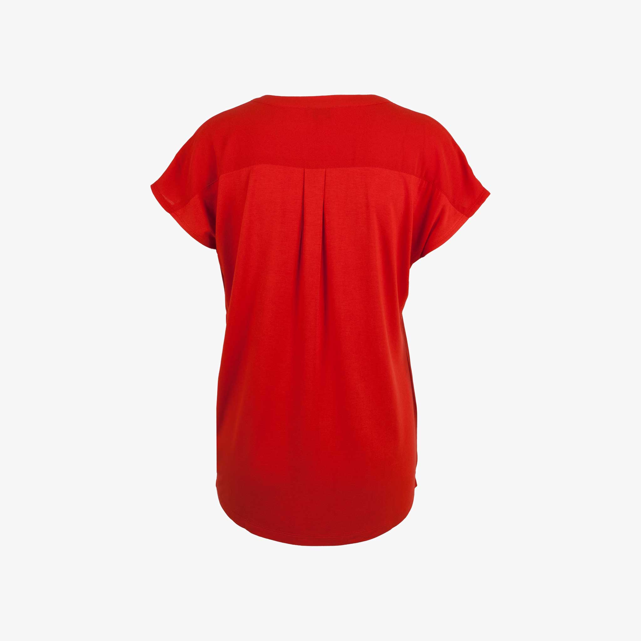 Milano Italy Shirtbluse uni | rot
