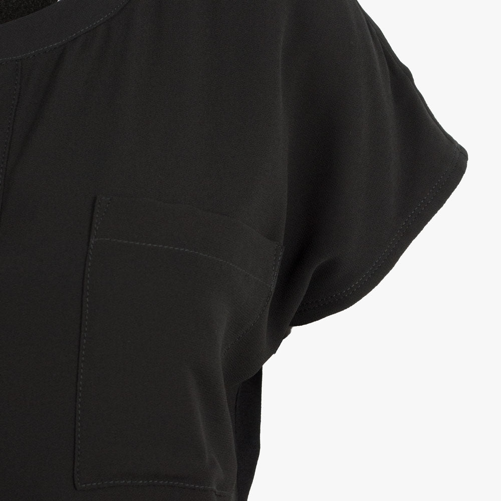 Milano Italy Shirtbluse uni | schwarz
