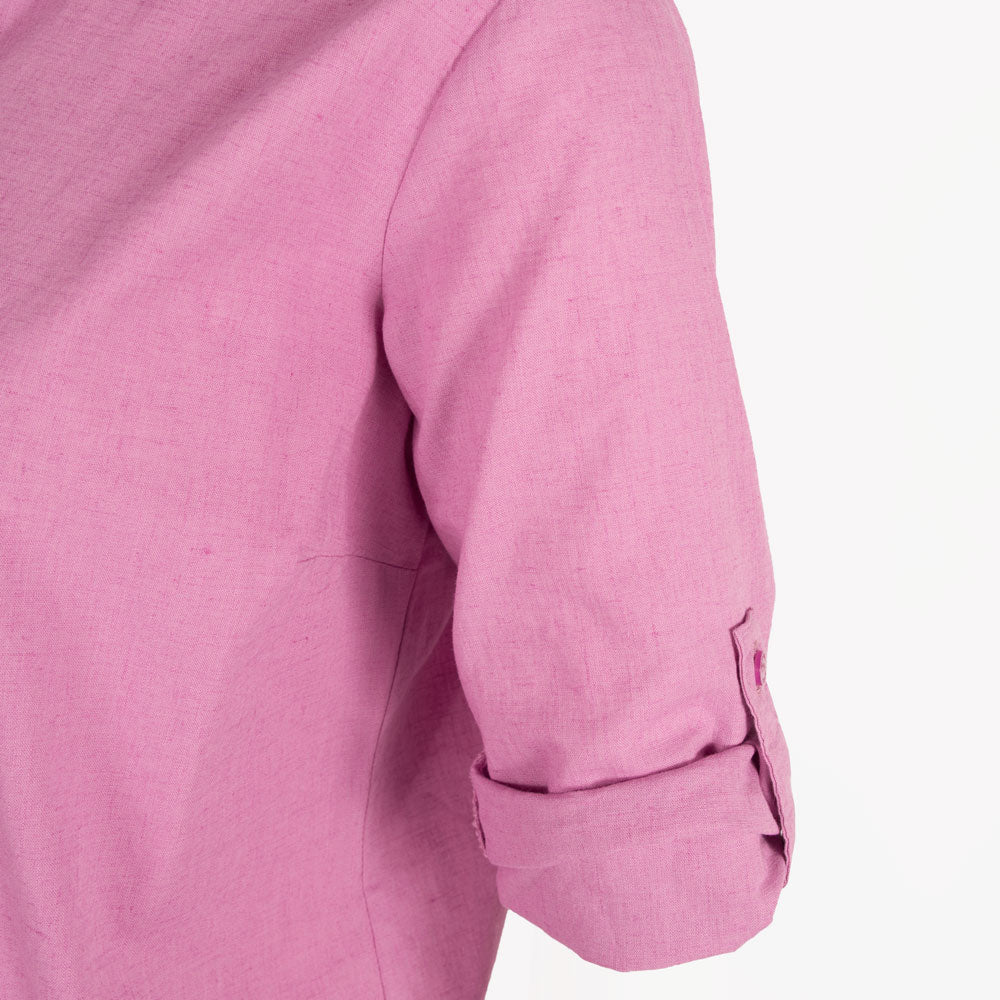 Milano Italy Kleid Leinenmix | rosenholz