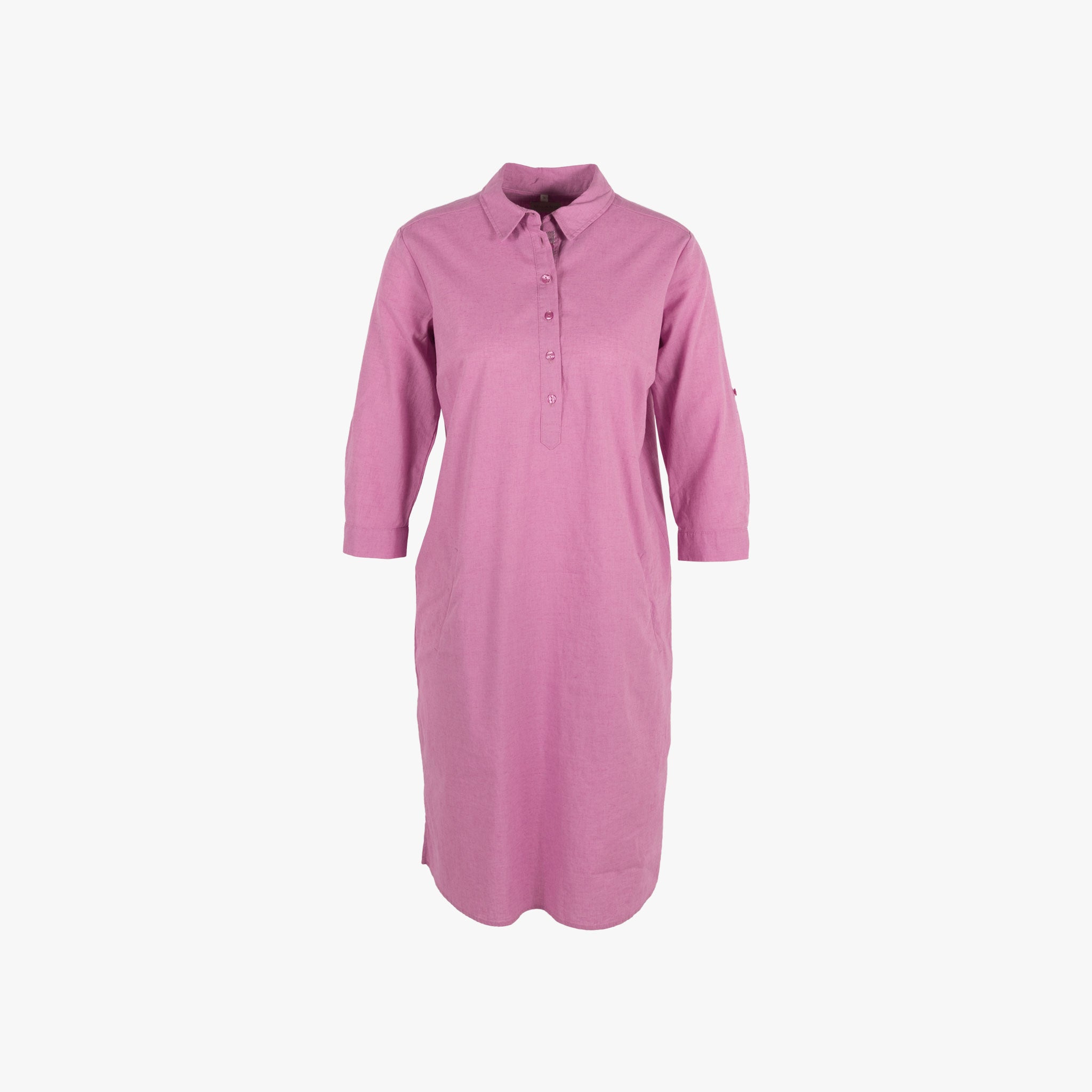 Milano Italy Kleid Leinenmix | rosenholz