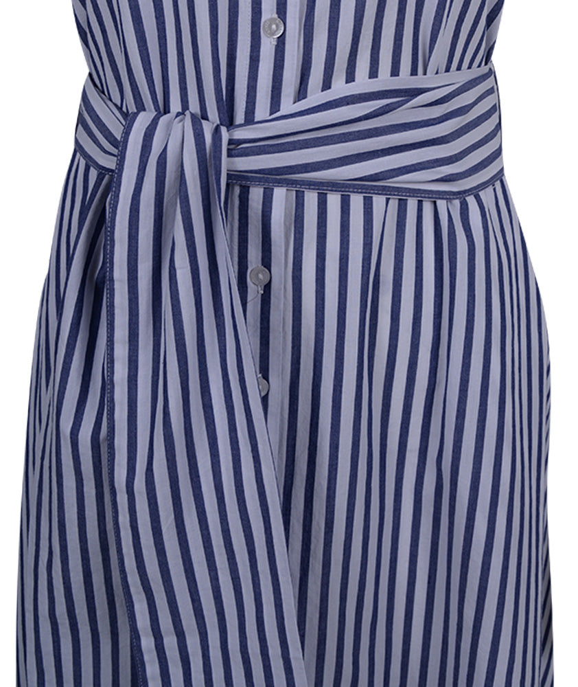 Kleid Streifen | blau-weiß
