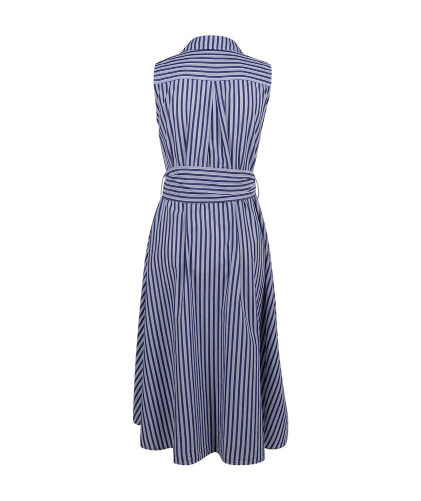 Kleid Streifen | blau-weiß