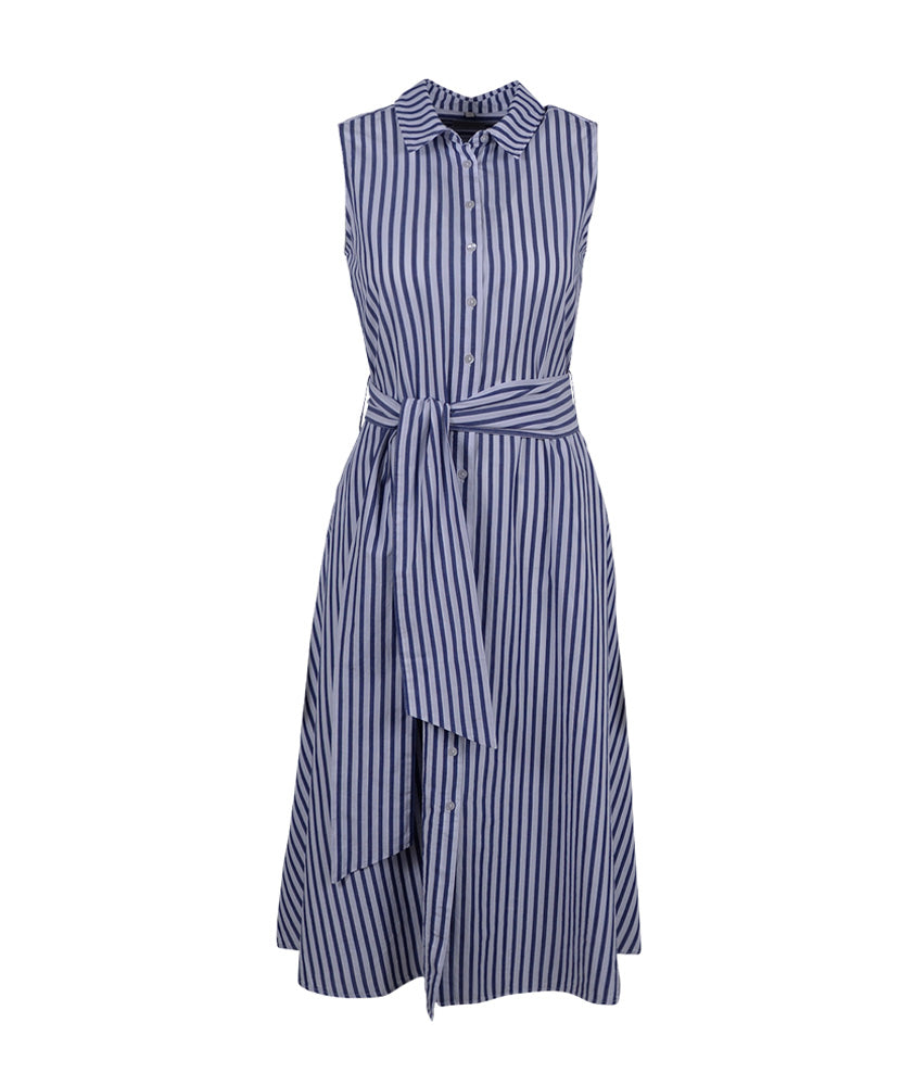 Kleid Streifen | blau-weiß
