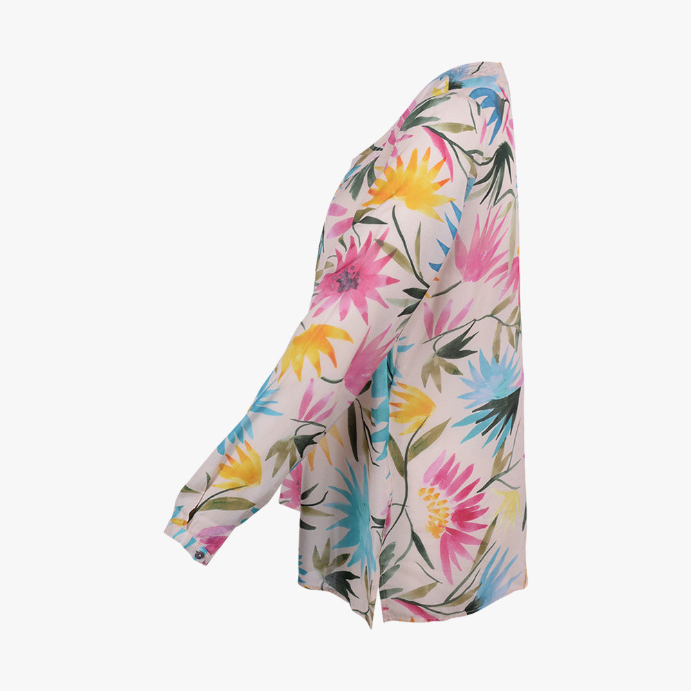 Tunikabluse Flowerprint (multicolor, 32) | multicolor