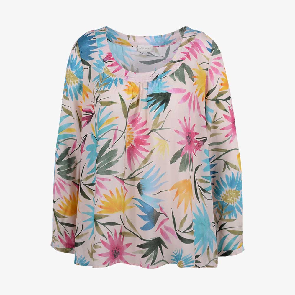 Tunikabluse Flowerprint (multicolor, 32) | multicolor
