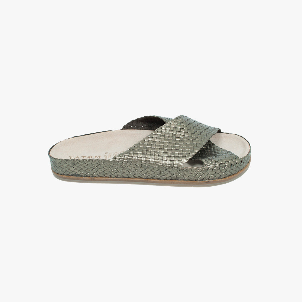 Sandale Handflechtung (bronze, 36) | bronze