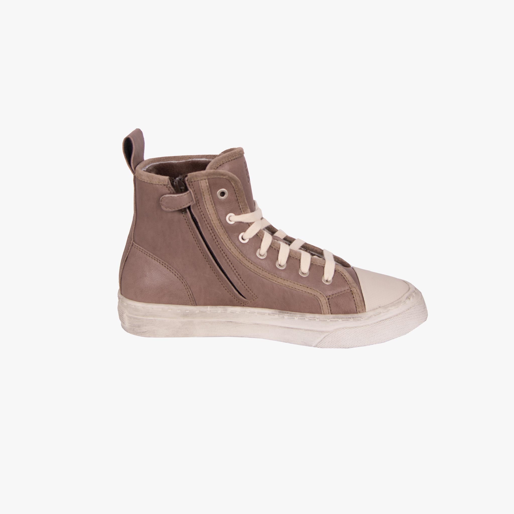 Momino Sneaker Lammfell | graubeige