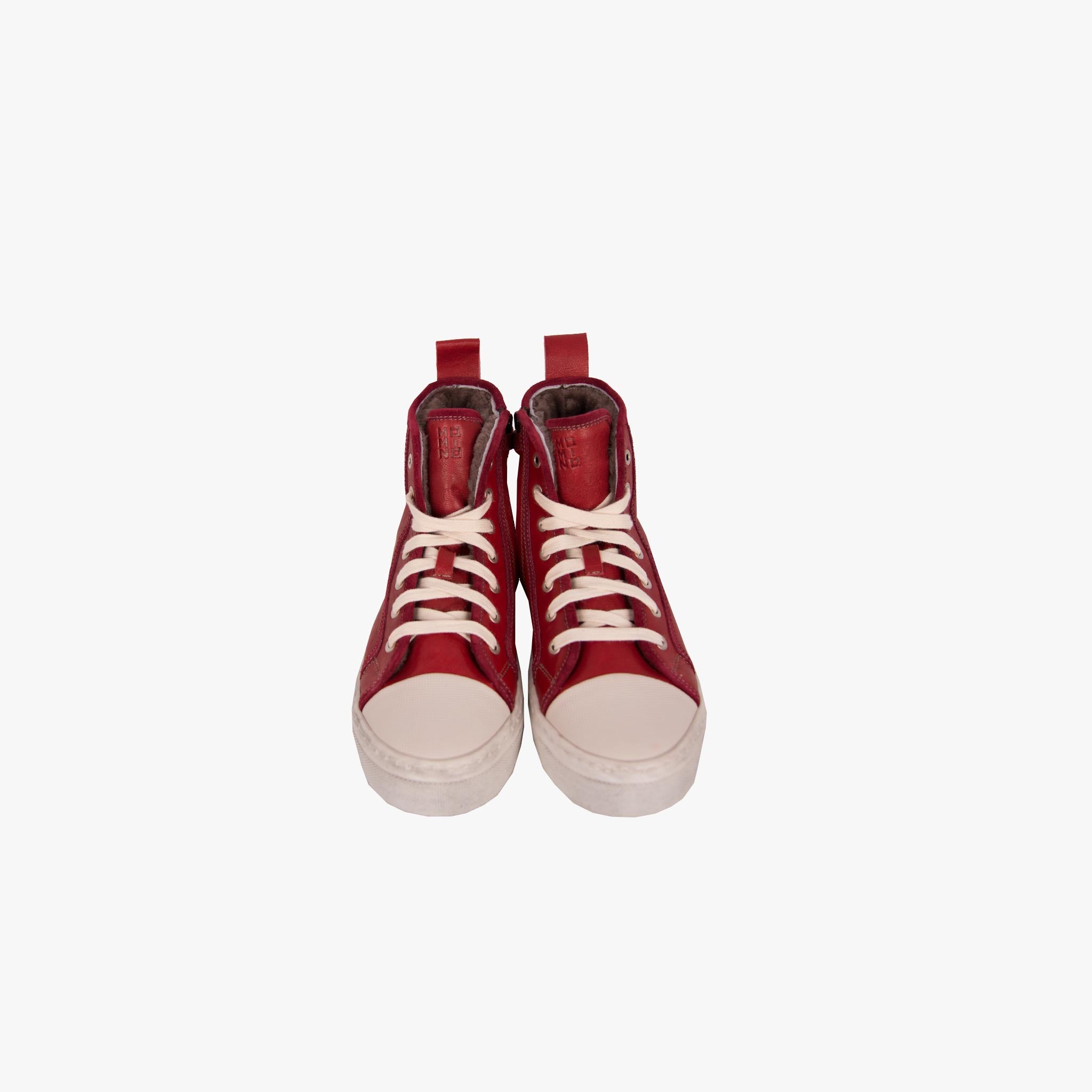 Momino Sneaker Lammfell | rot