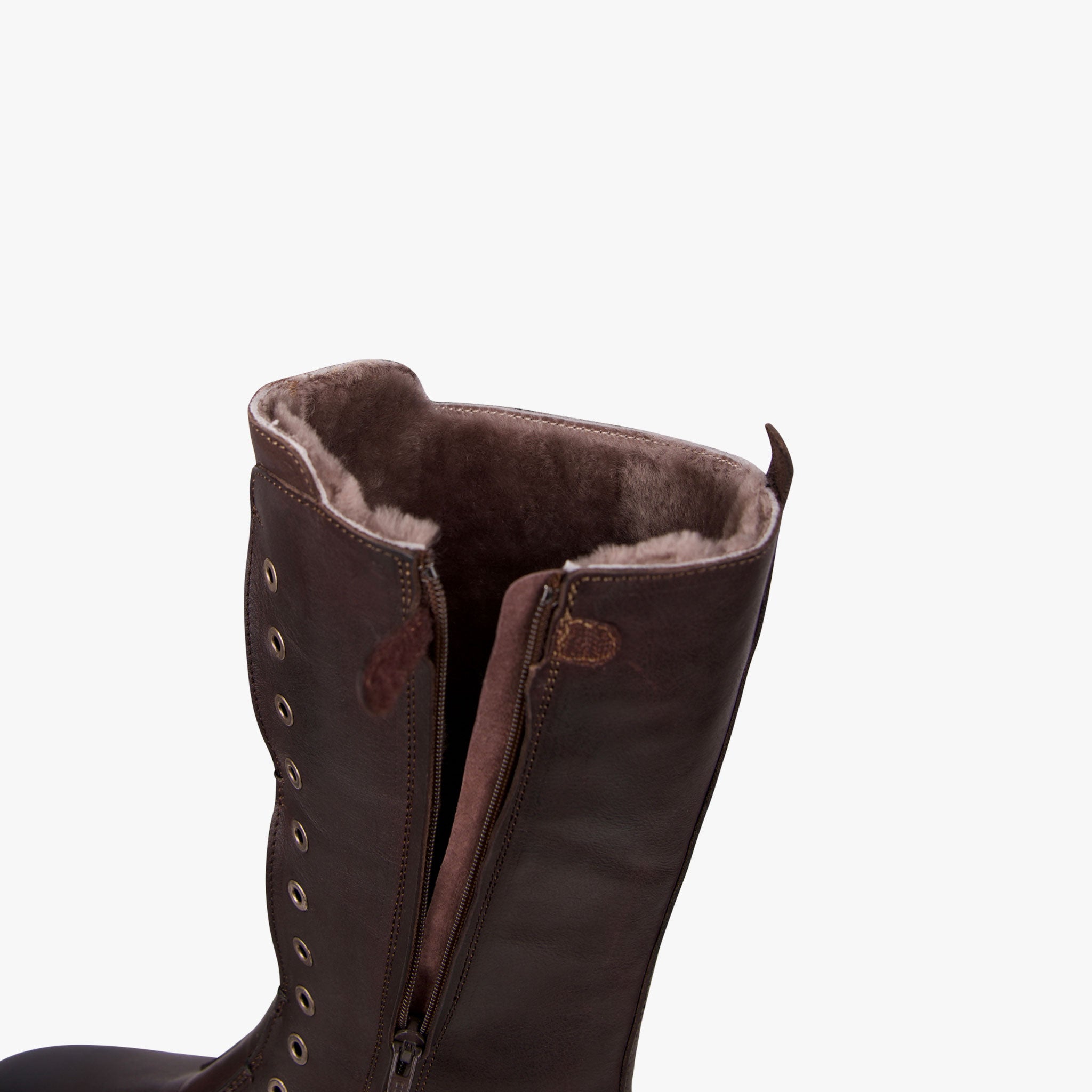 Momino Stiefel Seitenzip | dunkelbraun