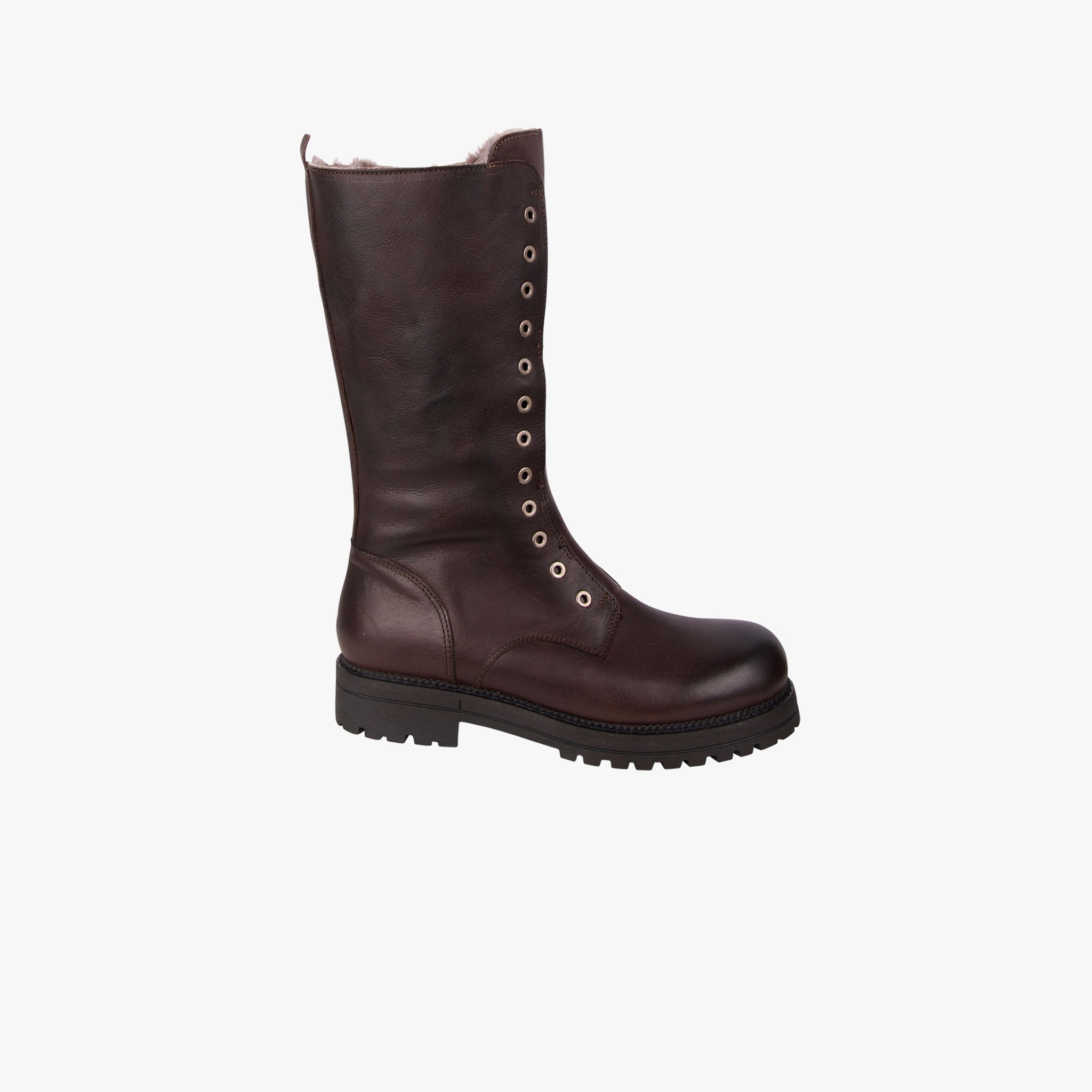 Momino Stiefel Seitenzip | dunkelbraun
