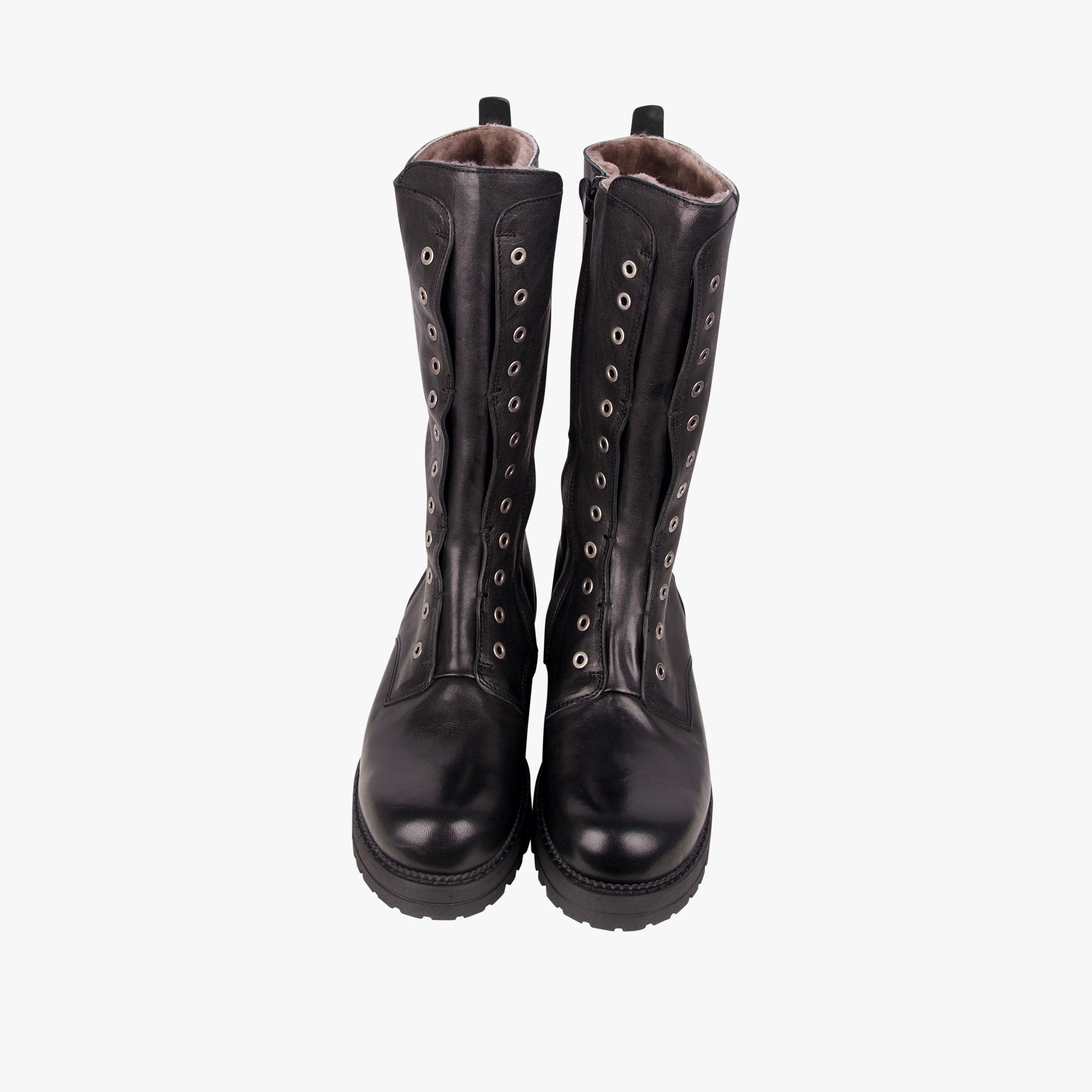 Momino Stiefel Seitenzip | schwarz
