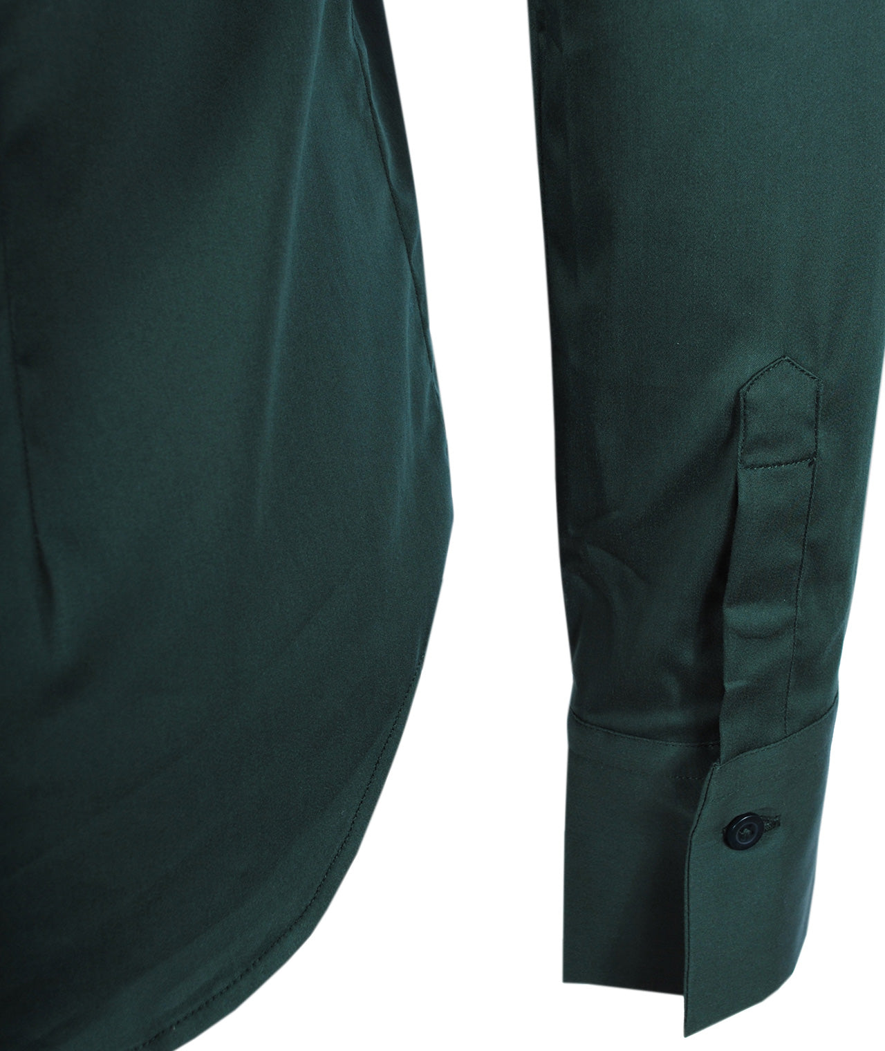 Bluse Classic uni | grün