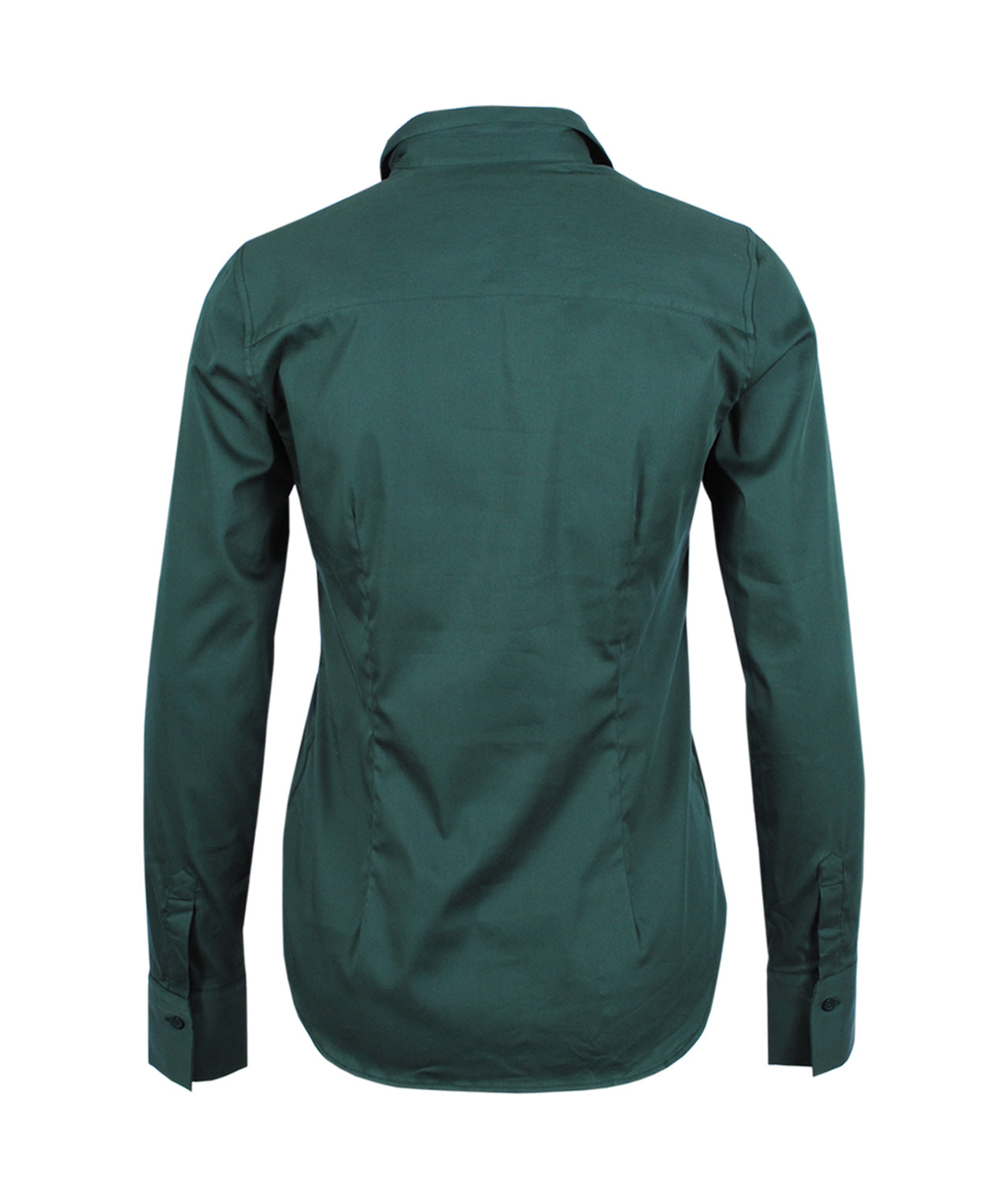 Bluse Classic uni | grün