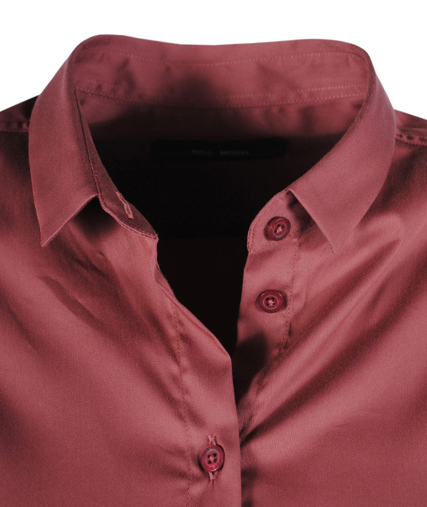 Bluse Classic uni | mauve