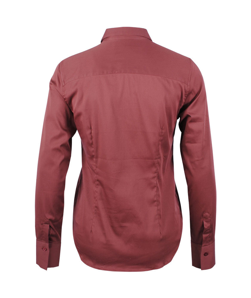 Bluse Classic uni | mauve
