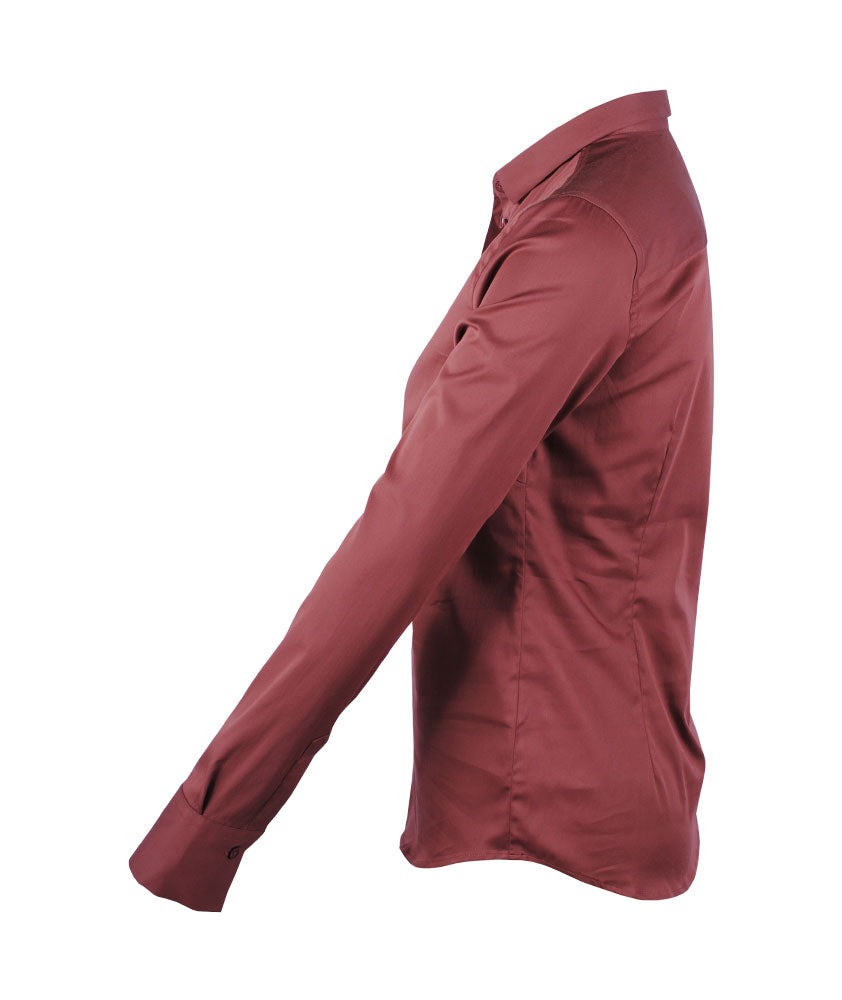Bluse Classic uni | mauve