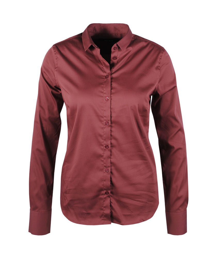 Bluse Classic uni | mauve