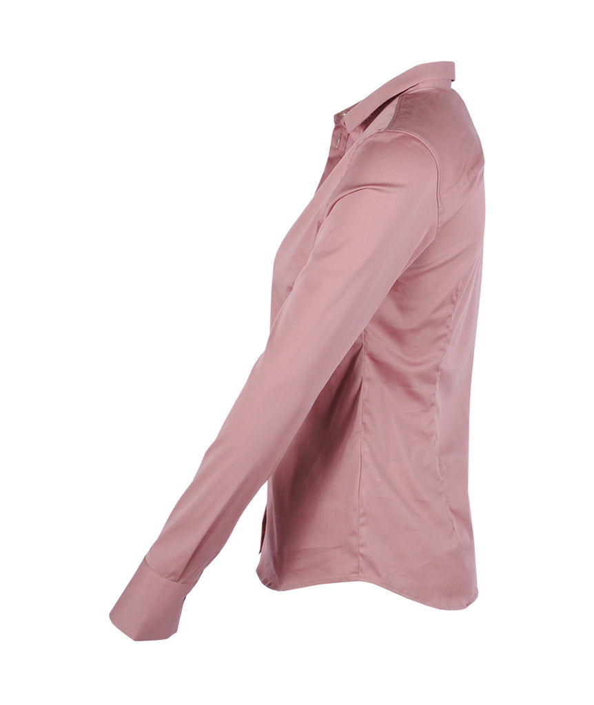 Bluse Classic uni | rose