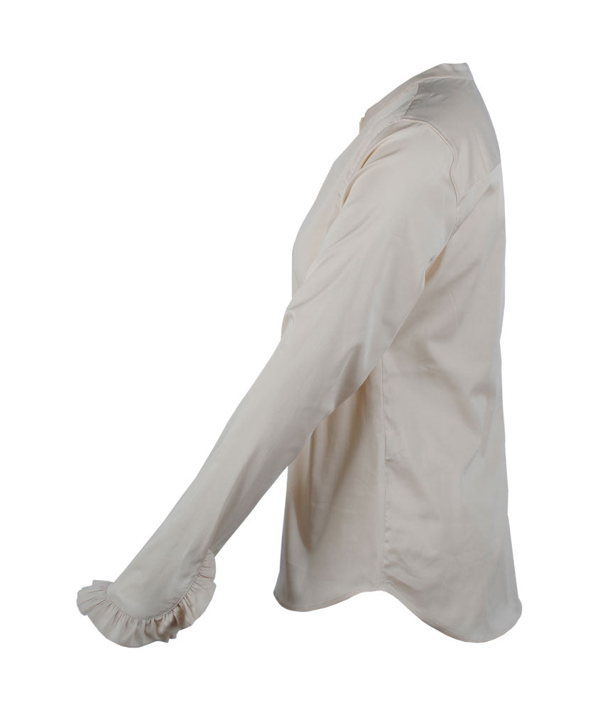 Bluse Mattie Rüsche | beige