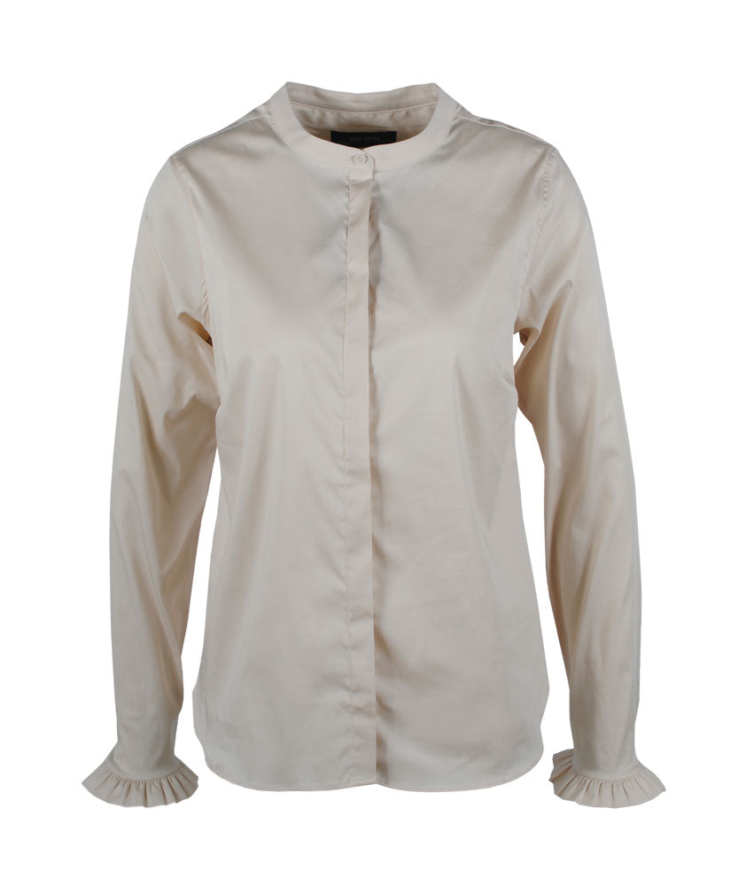 Bluse Mattie Rüsche | beige