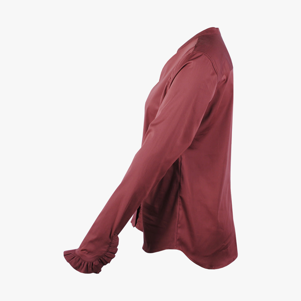 Bluse Mattie Rüsche | mauve