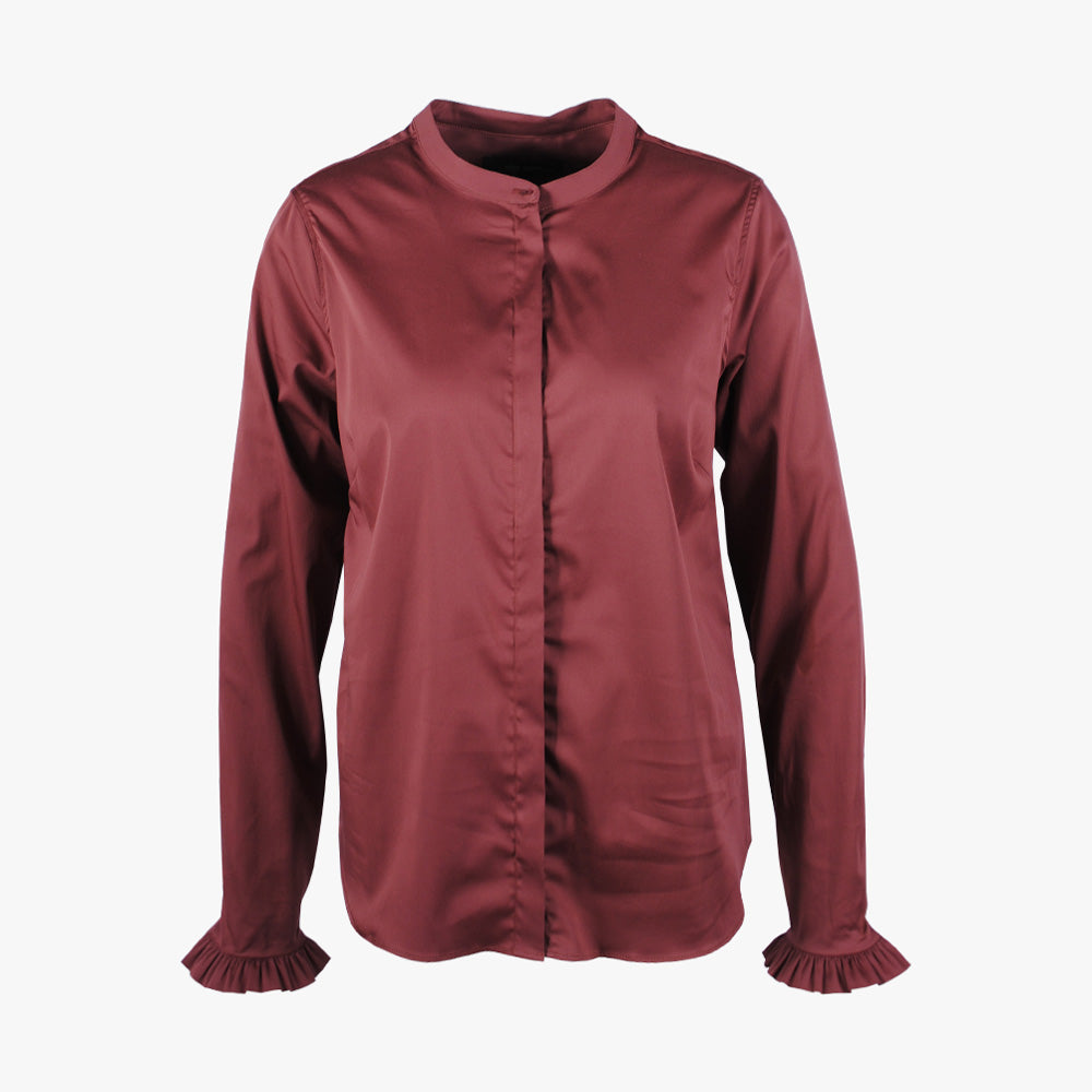 Bluse Mattie Rüsche | mauve
