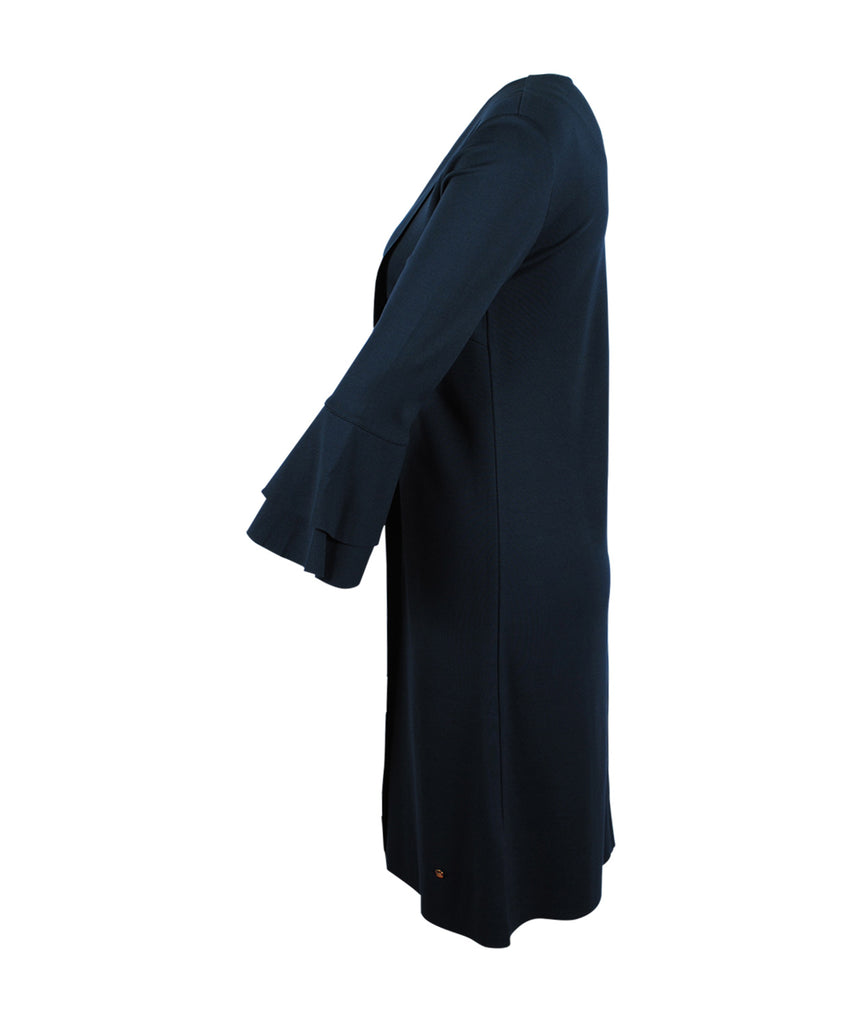 Kleid Volantärmel | petrol