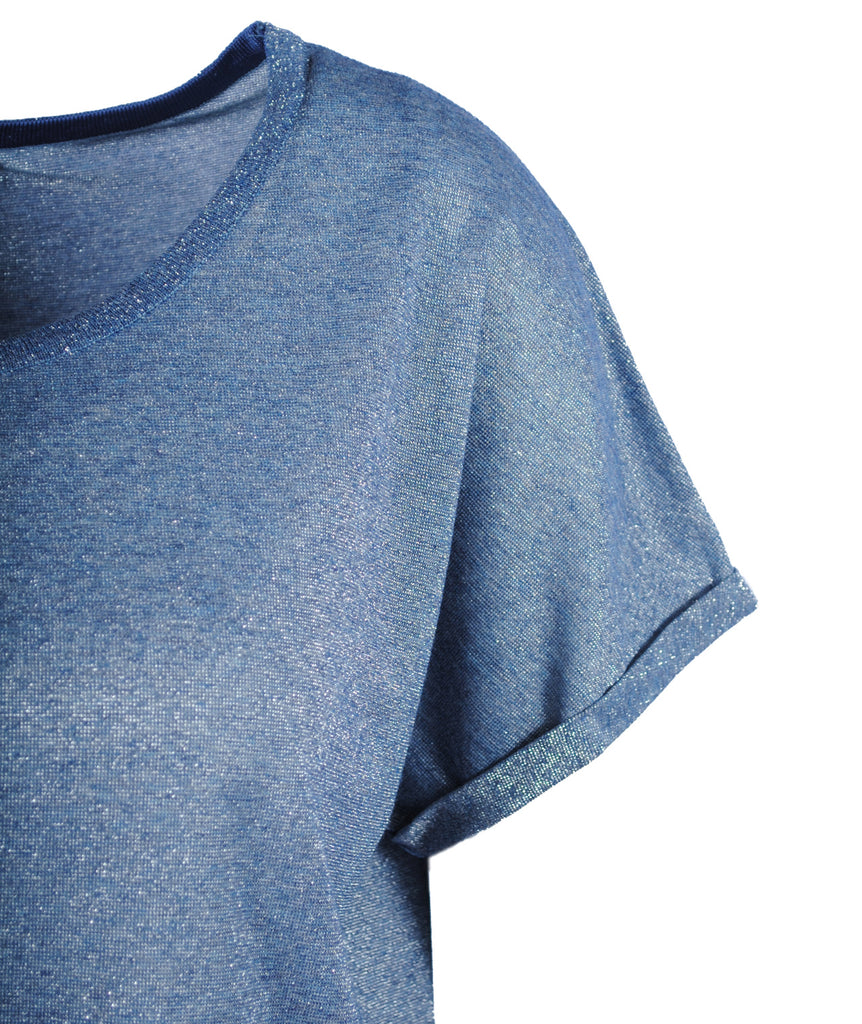 RH-Shirt Lurex Kay | blau