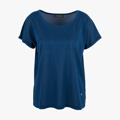 RH-Shirt Lurex Kay (blau, XS) | blau