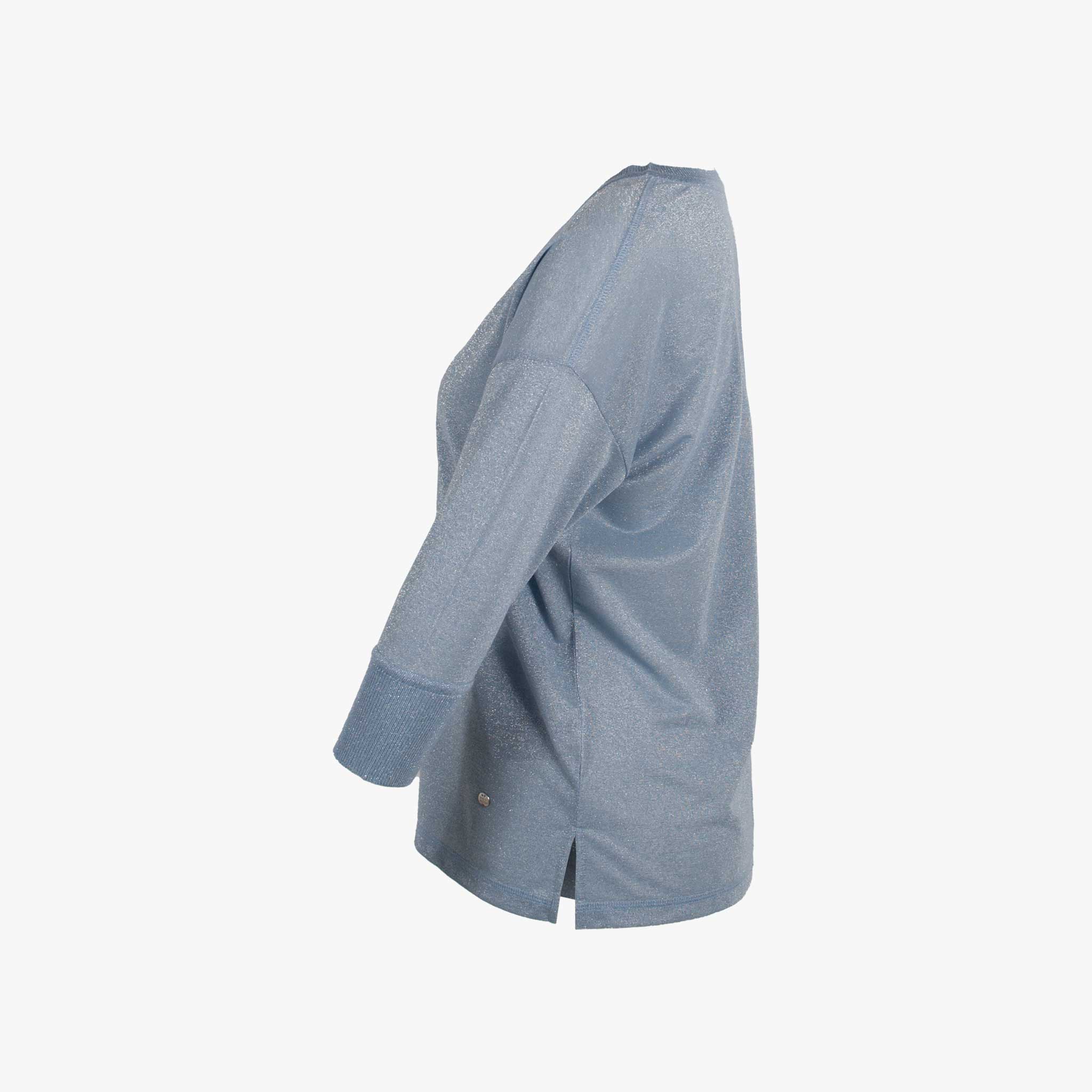 Mos Mosh Shirt Lurex | blau