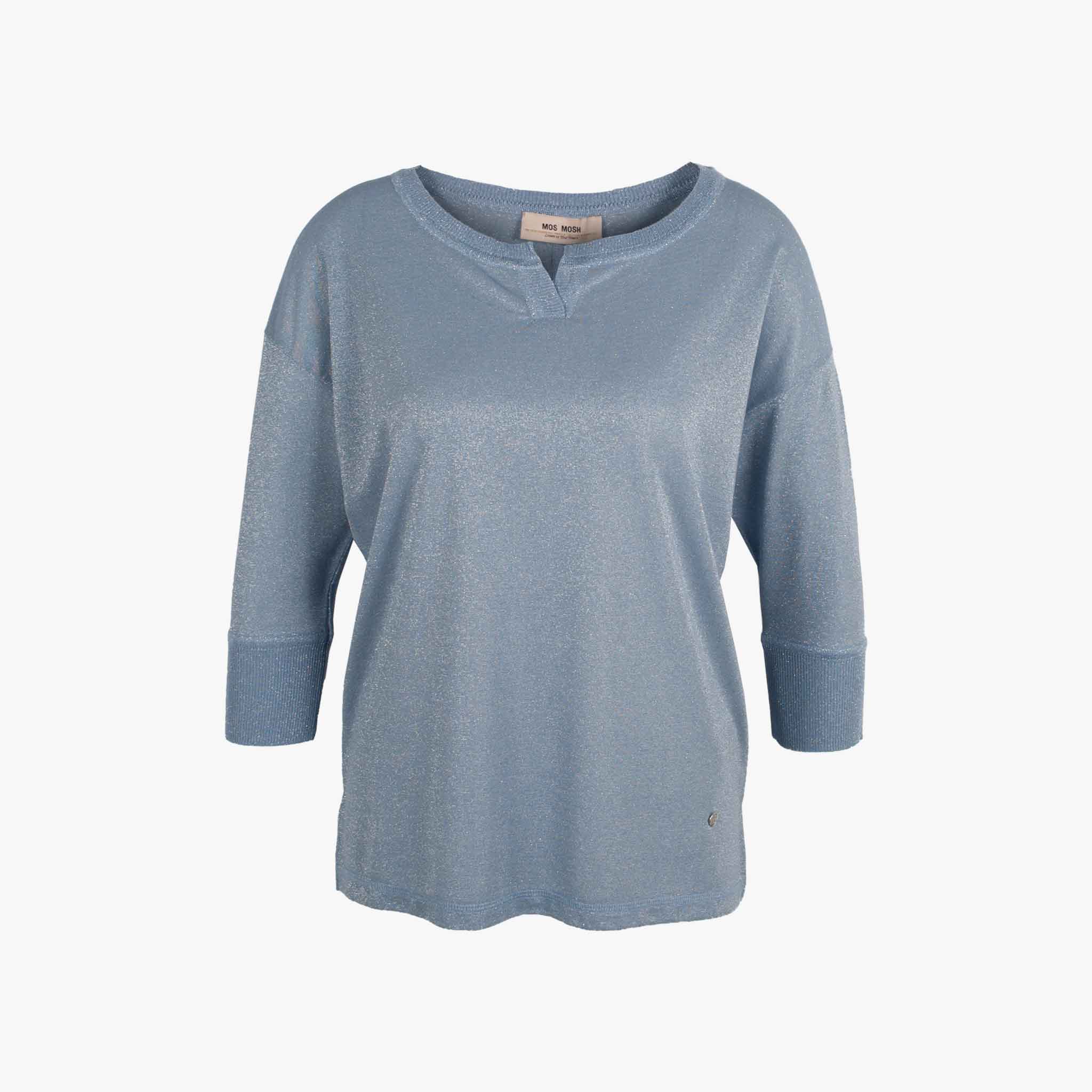 Mos Mosh Shirt Lurex | blau