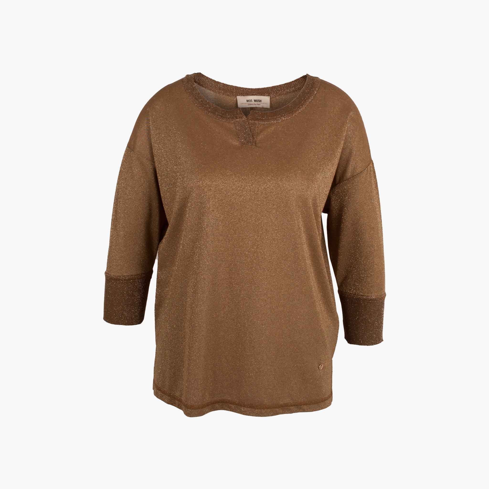 Mos Mosh Shirt Lurex | braun