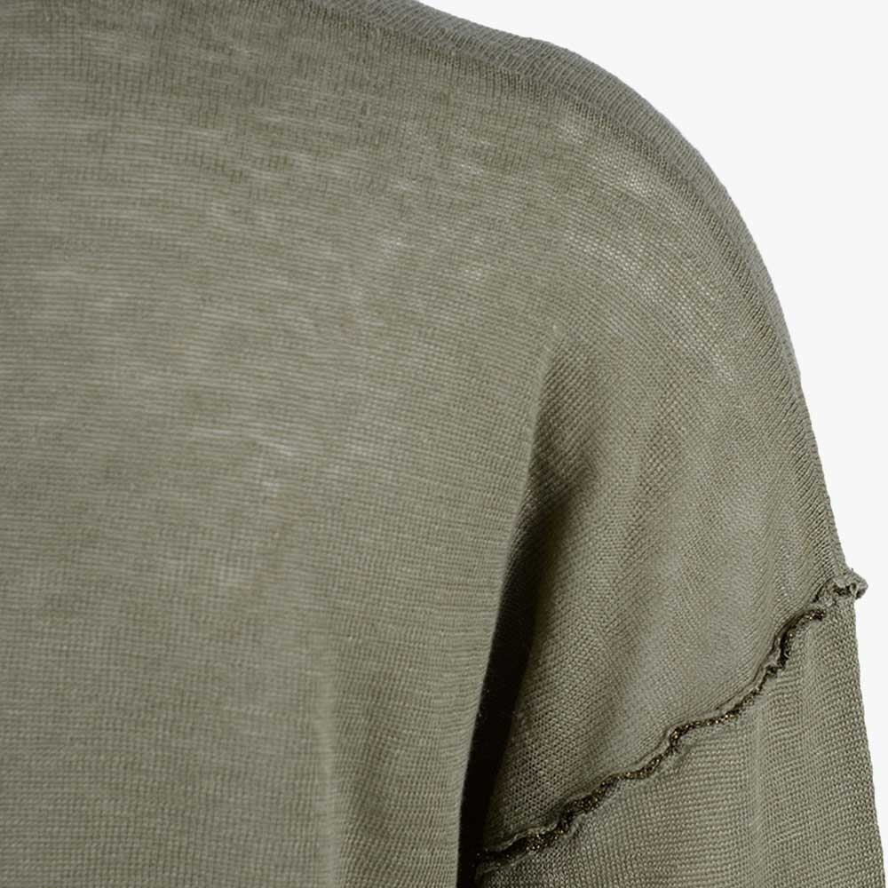 V-Cardigan Leinen (grün, XXS) | grün