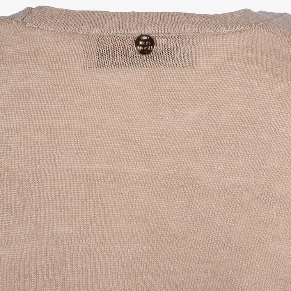 V-Cardigan Leinen (hellbraun, XXS) | hellbraun