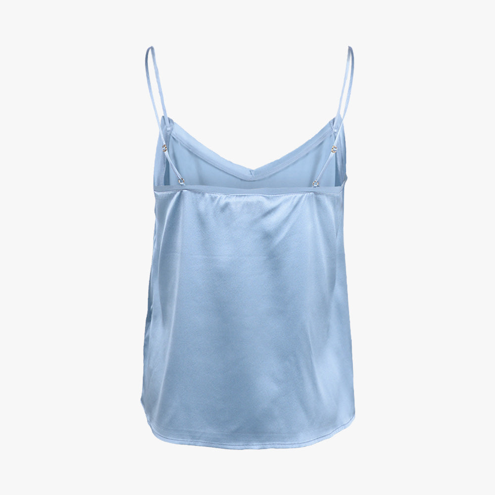 Top Seide Ditte (blau, XS) | blau