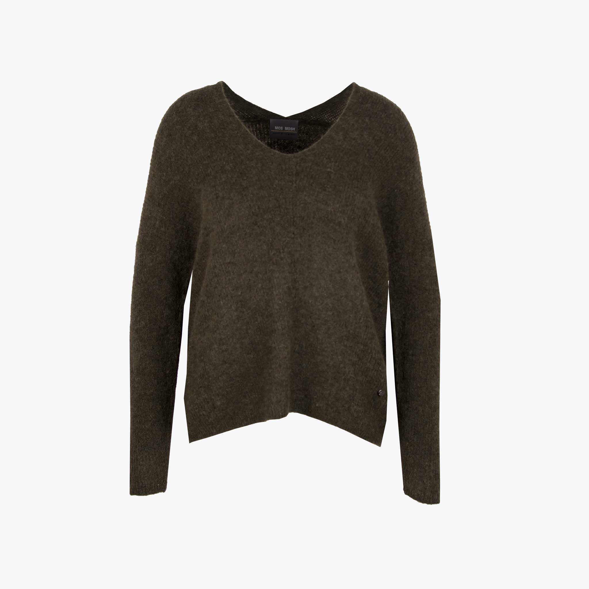Mos Mosh Pulli oversized | dunkelgrün