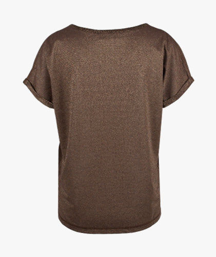 RH-Shirt Lurex Kay (braun, XS) | braun