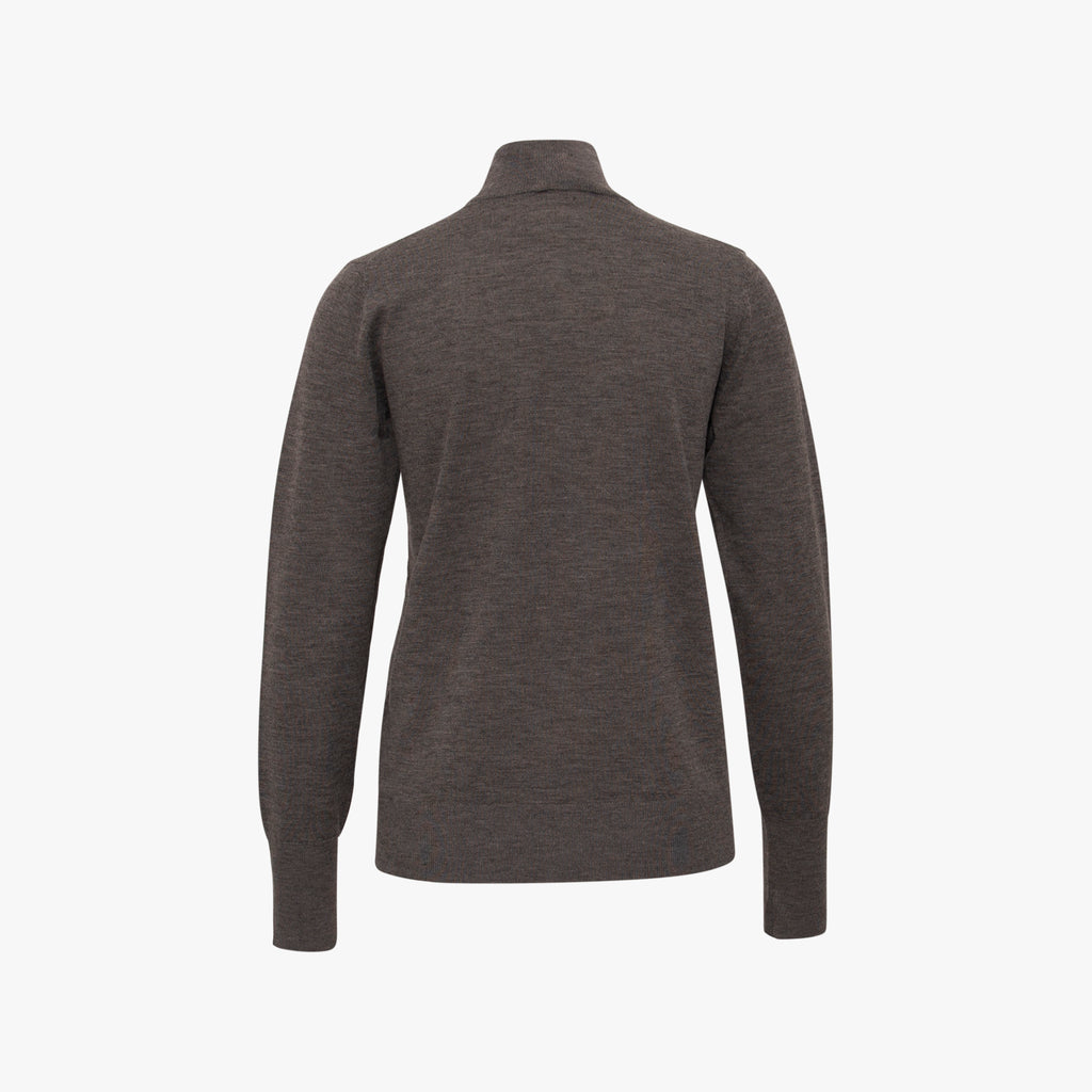 Rollkragen Pullover | graumelange