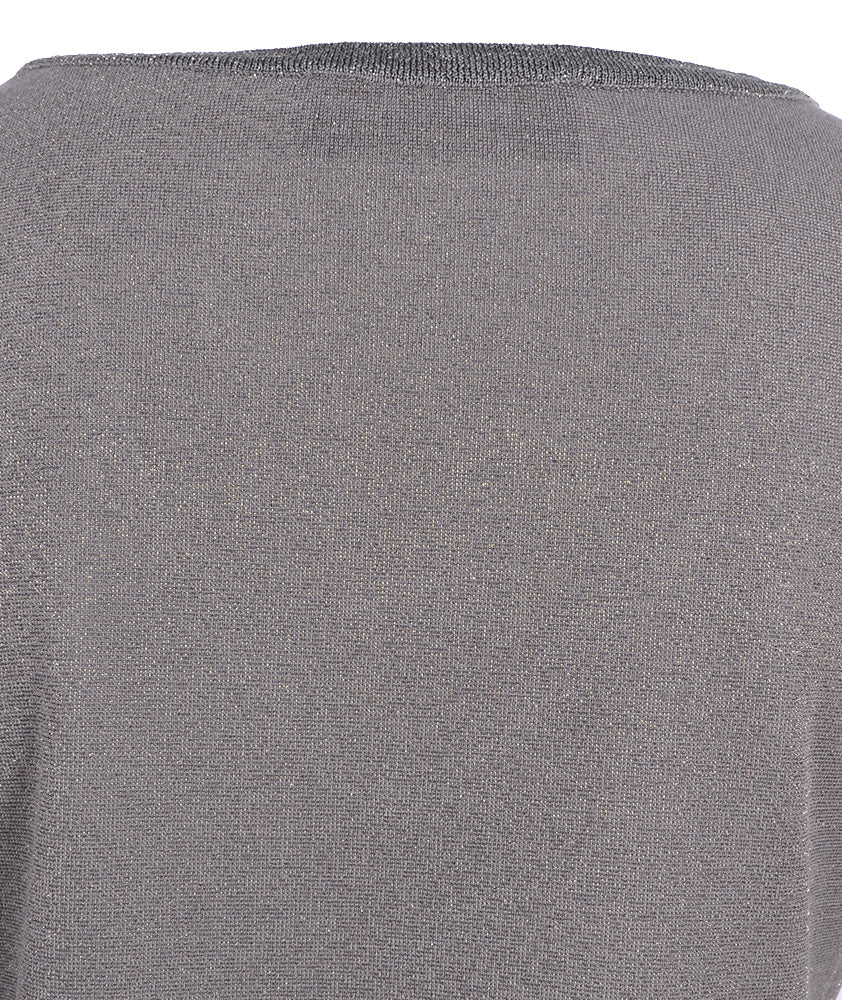 1/1 V-Shirt Lurex | oliv