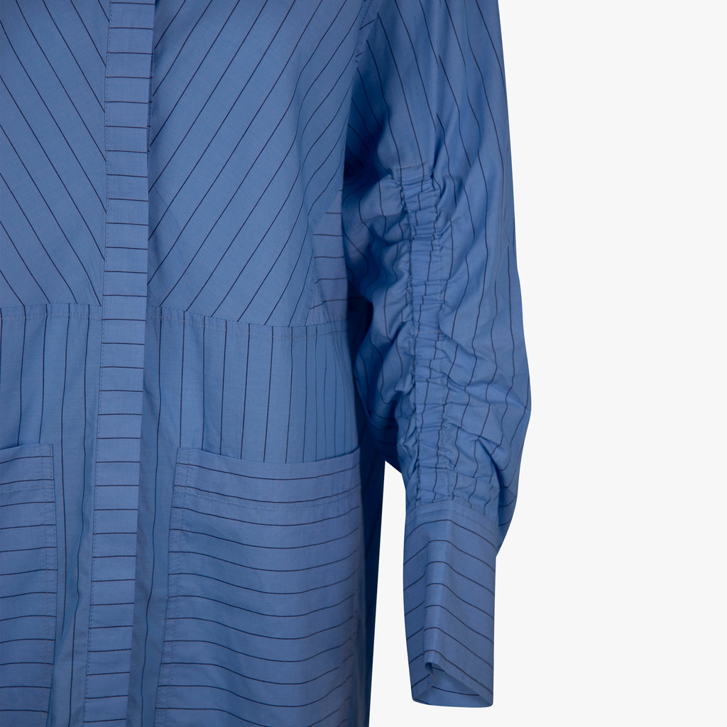 Munthe Kleid Streifen | blau