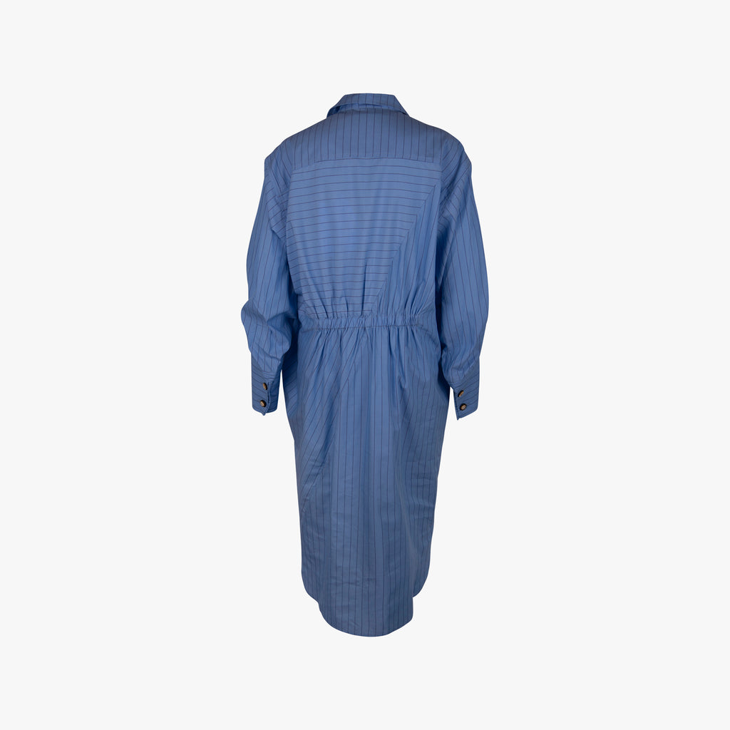 Munthe Kleid Streifen | blau