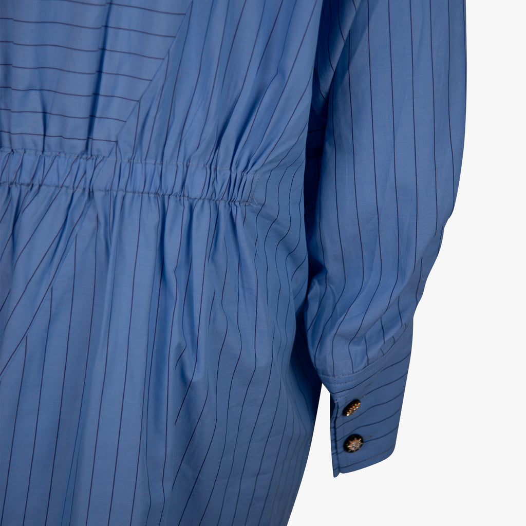 Munthe Kleid Streifen | blau