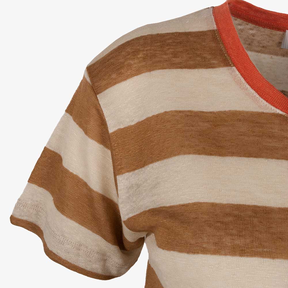 Leinenshirt Stripes | beige