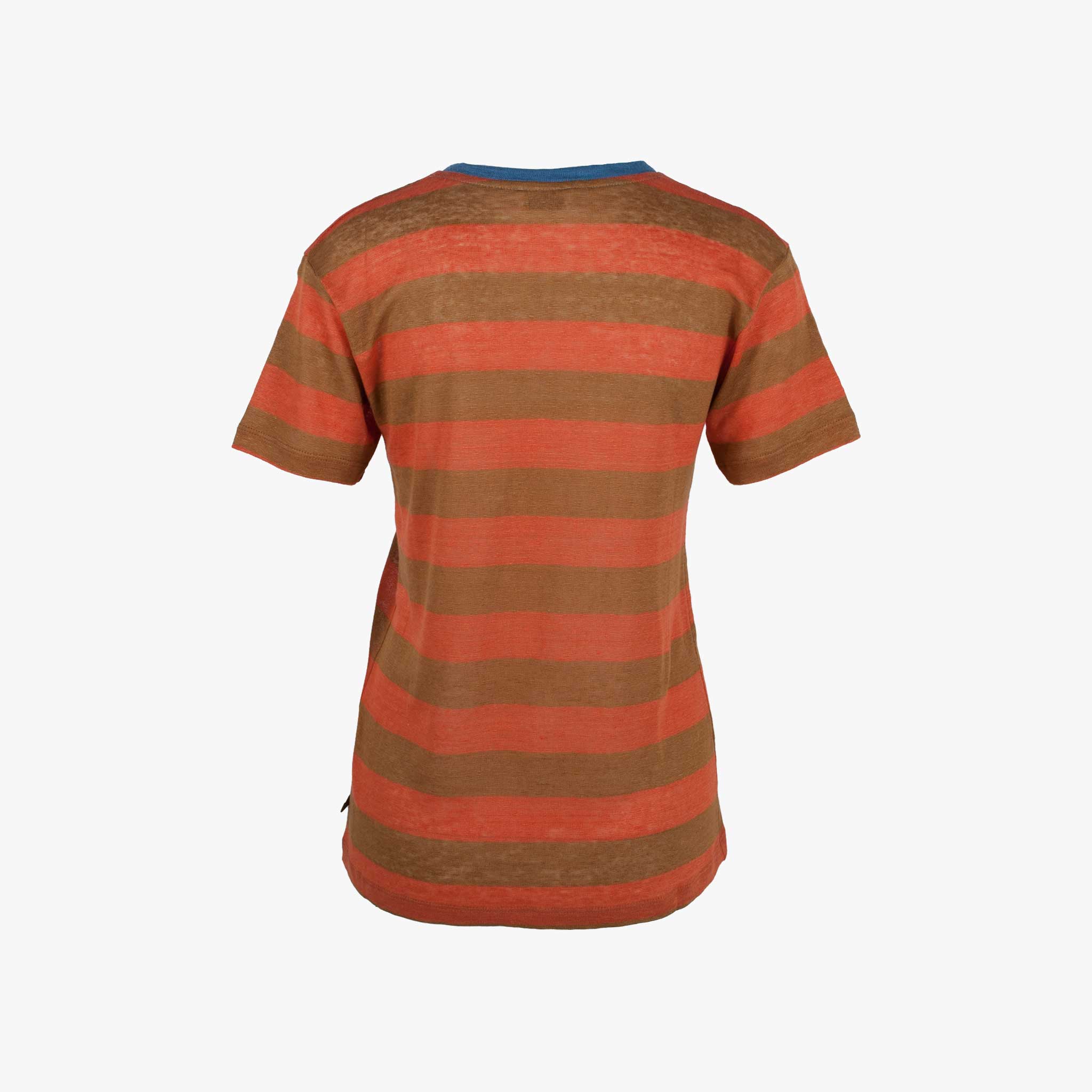 Leinenshirt Stripes | orange